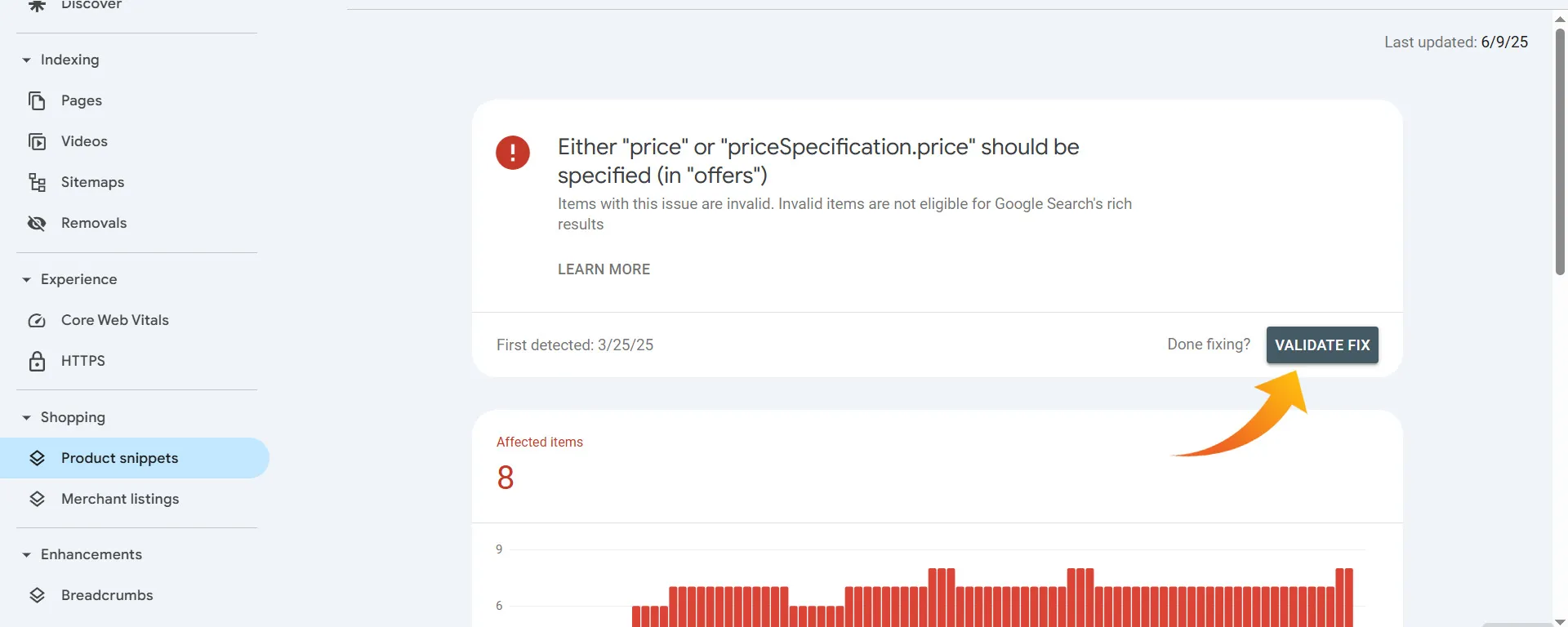 ارور "price" or "priceSpecification.price"